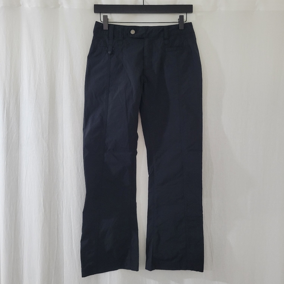 Royal Robbins Wide Leg Short Length Pants in Black Women's Size 2 - Picture 1 of 4